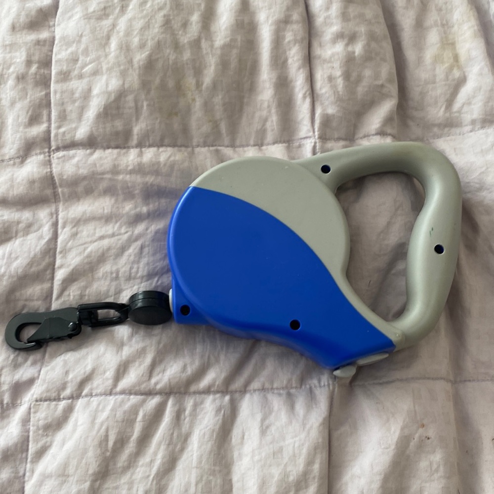 Dog leash, blue, and gray. For medium to large dogs brand new.